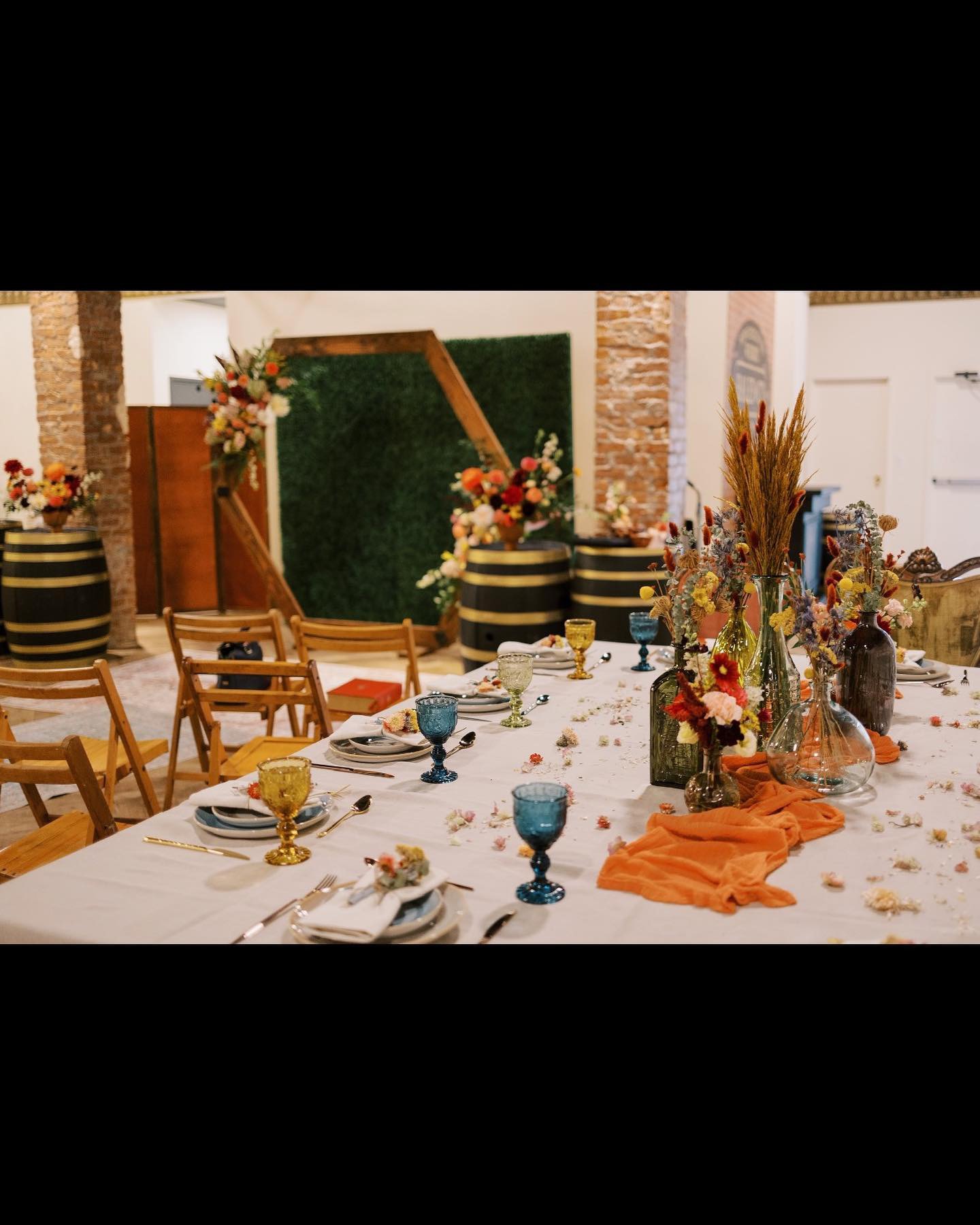 Wedding reception table decor